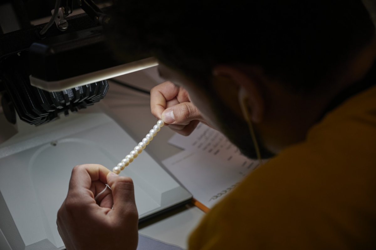 以GIA所研發的「珍珠品質評估七要素™」來進行珍珠鑑定