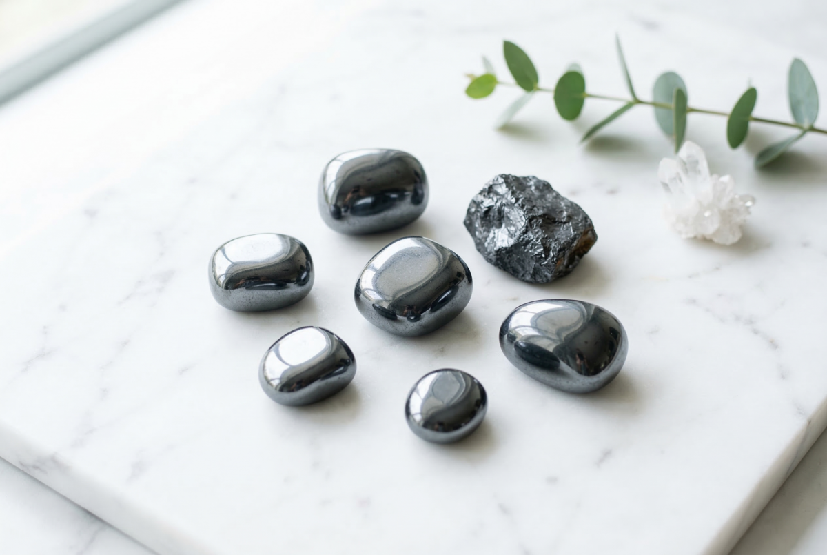 黑膽石外觀深沉低調、重量感較重,整體比鈦赫茲更偏向厚實穩重的礦石感。