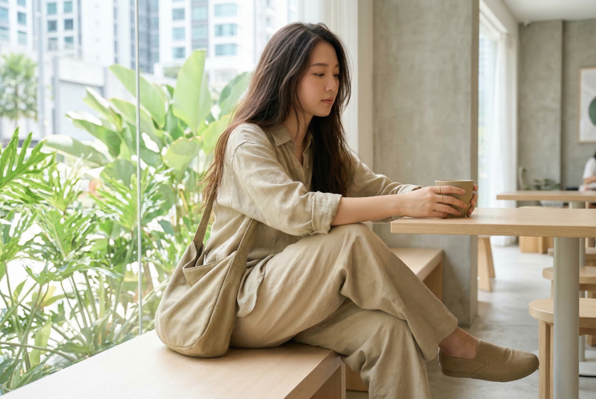 卡其色穿搭最常見的誤區，是全身同色卻缺乏層次、版型過鬆沒有腰線，以及配色太多太雜，令整體看起來平淡又沒精神。