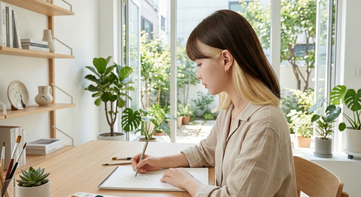 區塊染是範圍較大、色塊感更明顯的染法，整體風格也通常比底層染和耳圈染更有個性。
