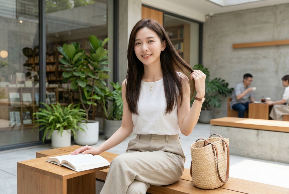 卡其色想穿得不顯黃，重點是讓它遠離臉部，並優先選偏米色、沙色或帶灰調的冷調卡其，整體就會更清爽有精神。