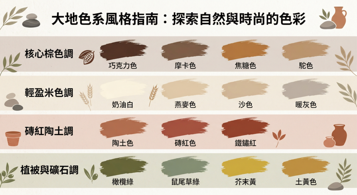 透過溫暖的色澤，這種色彩成功讓穿搭展現出不費力的質感，成為現代衣櫥中不可或缺的必備色調。