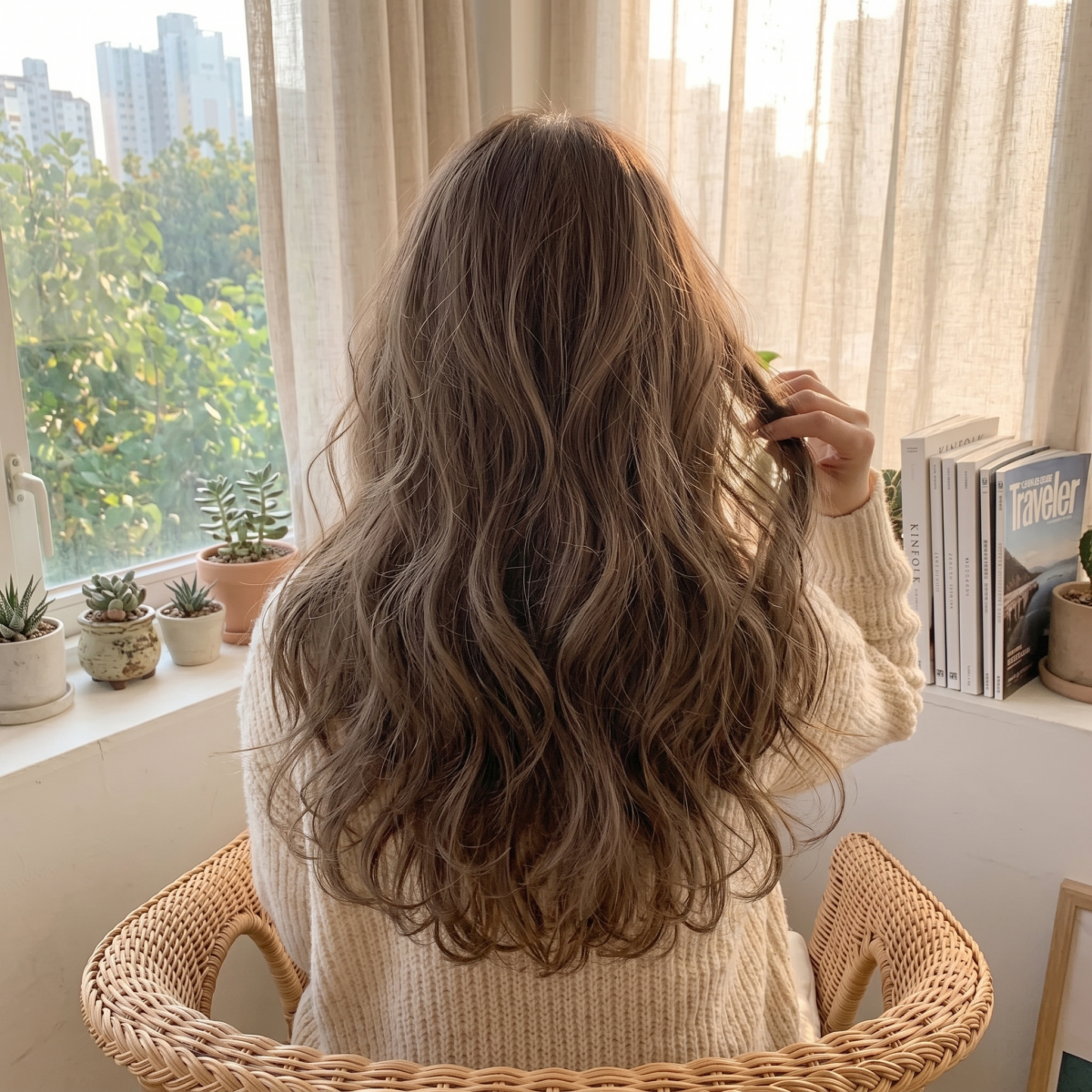 慵懶捲長髮能營造出剛睡醒般的自然魅力，是許多人喜愛的風格。