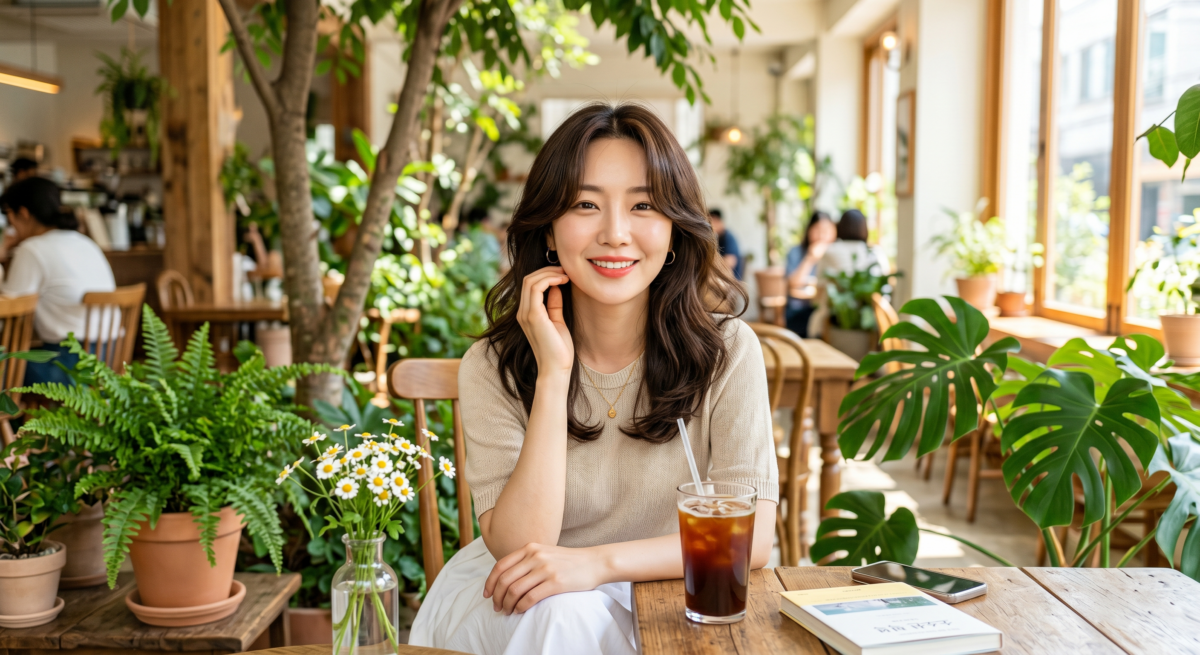 中分瀏海通常弧度更大、露出額頭的比例也更多,整體感覺會比八字瀏海更成熟俐落。