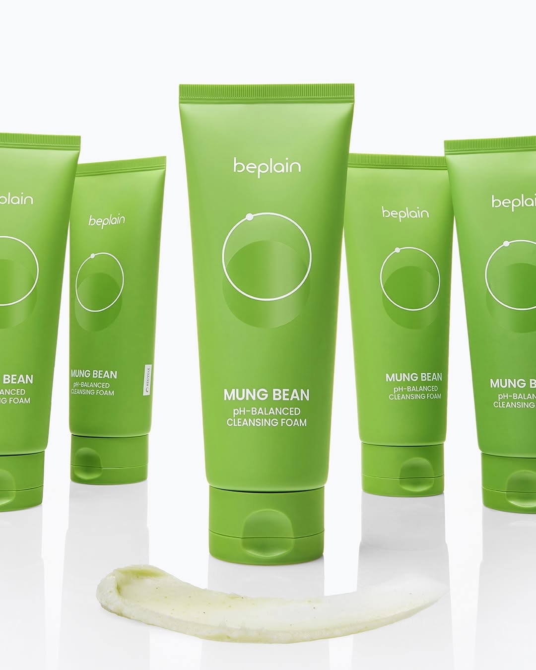 beplain Mung Bean pH-Balanced Cleansing Foam（弱酸性綠豆洗面奶）。