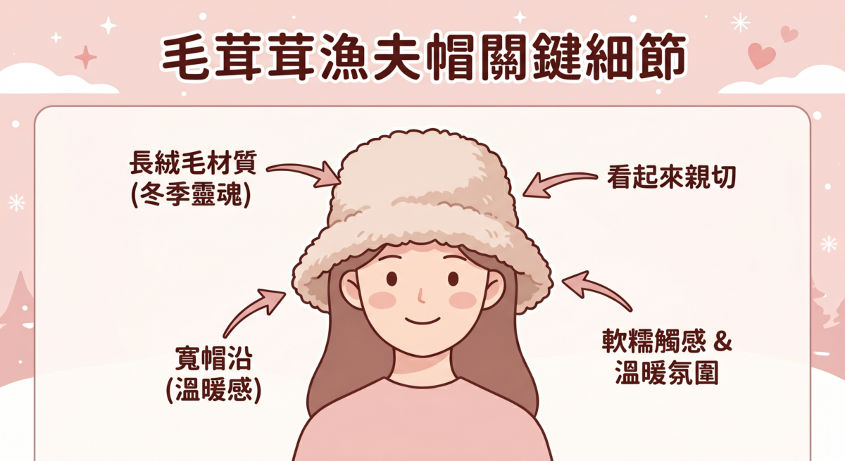 長絨毛材質是冬季穿搭的靈魂，軟糯觸感營造極致的溫暖氛圍，讓整個人看起來更加親切。