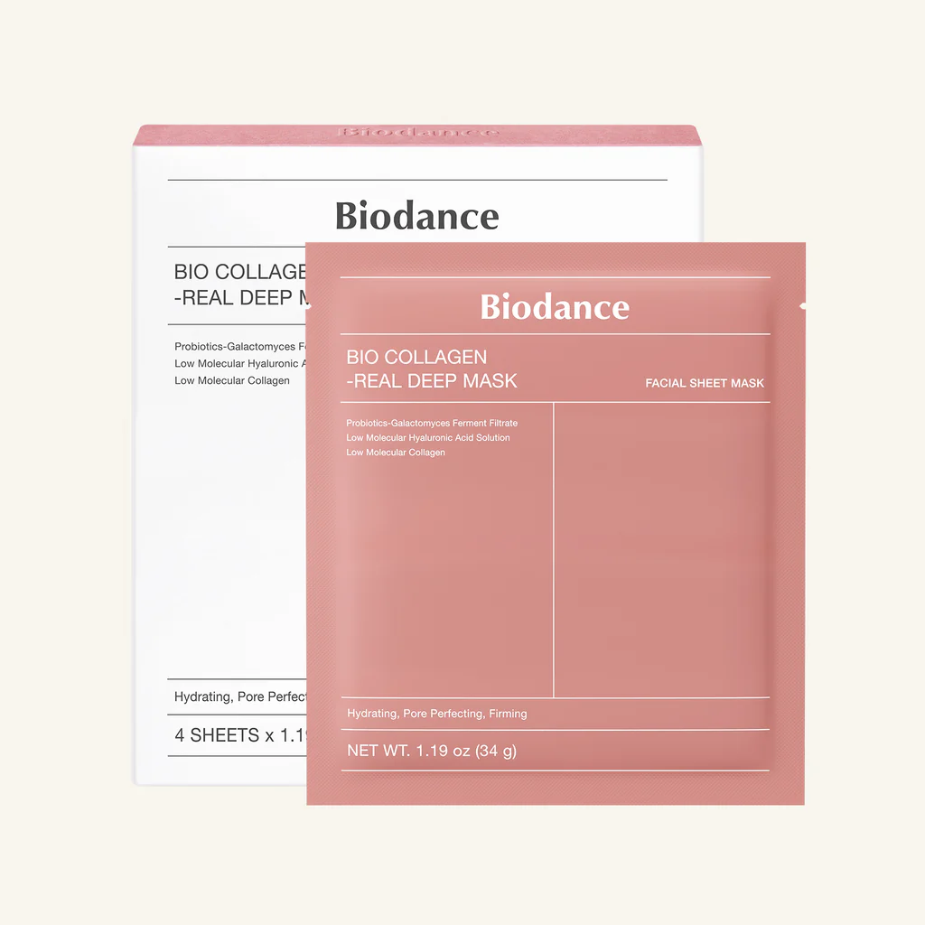 Biodance Bio-Collagen Real Deep Mask（膠原蛋白實感深層全效面膜）。