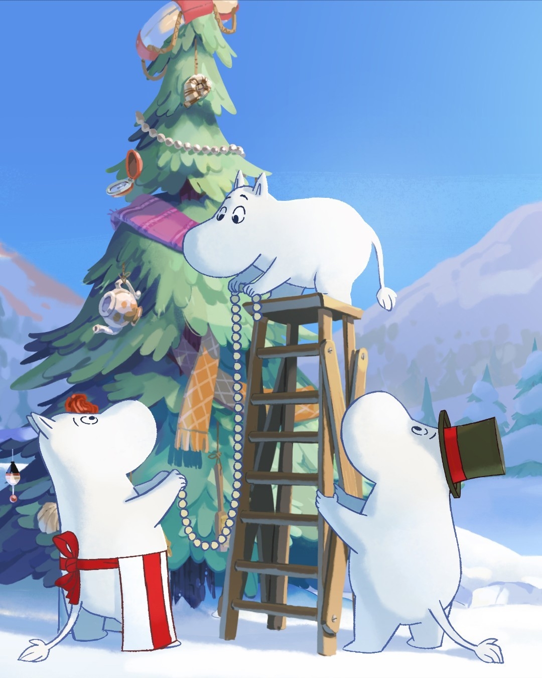 姆明個性溫柔善良、充滿好奇心，擁有小尾巴和冬眠設定，平日大多不穿衣服，但部分角色會以帽子、圍裙或手袋等配件作識別。