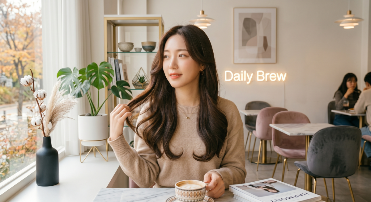 內彎是髮尾向內捲的造型，能修飾臉型，使臉部線條更柔和。