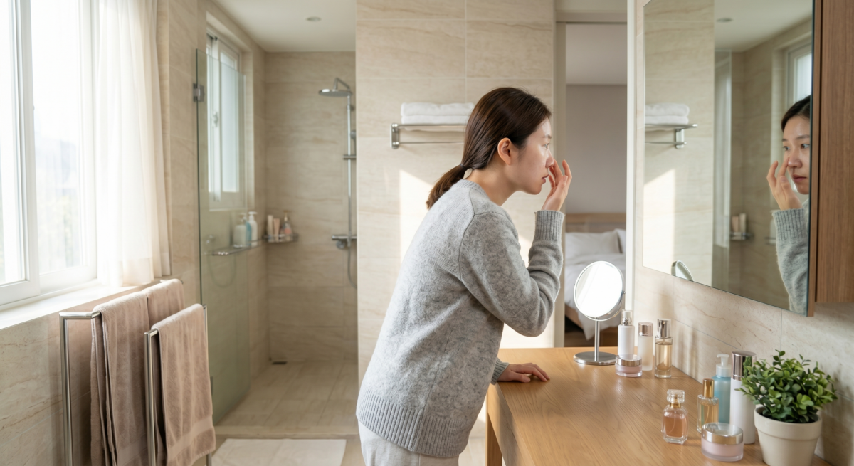 如果毛孔粗大已伴隨凹洞、痘疤、老化鬆弛，或保養一段時間仍沒改善，就建議找皮膚科醫生評估。