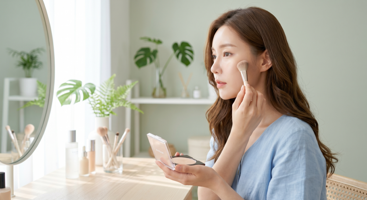 高光是透過提亮臉上自然受光的位置,讓五官看起來更立體,妝容也更有層次和精神感。