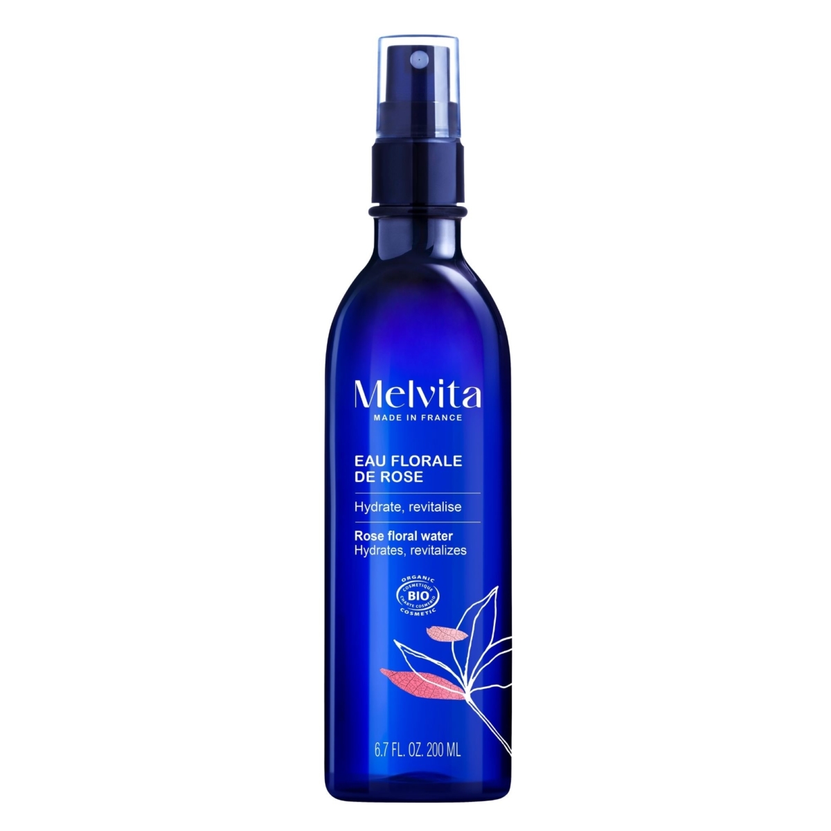 Melvita 有機大馬士革玫瑰花水堅持 99% 天然純淨，每一瓶皆由 125 朵來自高原的新鮮有機大馬士革玫瑰，透過單一蒸餾法精煉而成，完整保留了植萃的保濕與鎖水能量。