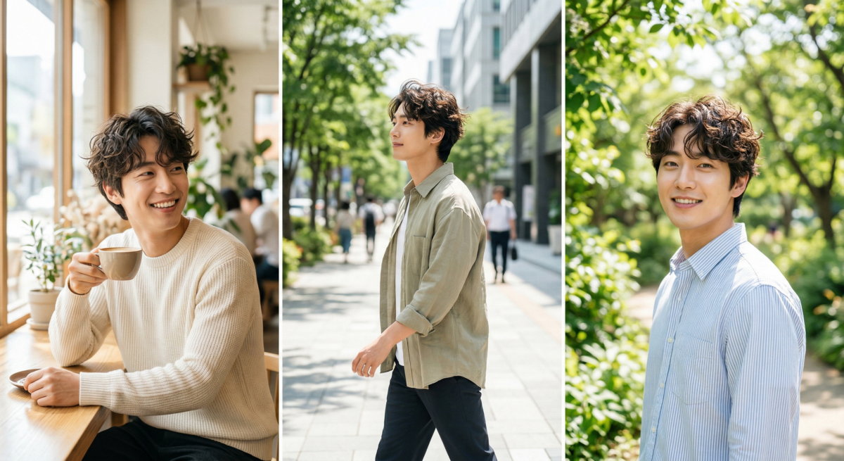 男生紋理燙受歡迎,是因為它能自然增加蓬鬆感和線條感,改善扁塌之餘,也相對好整理又有造型彈性。