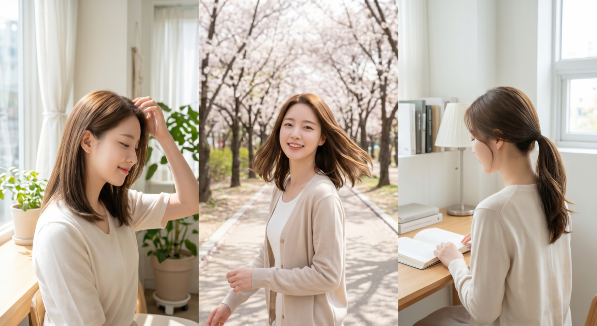 鎖骨短中髮是介乎短髮和中長髮之間的穩妥長度，既能修飾頸部線條、看起來清爽俐落，也相對容易整理。