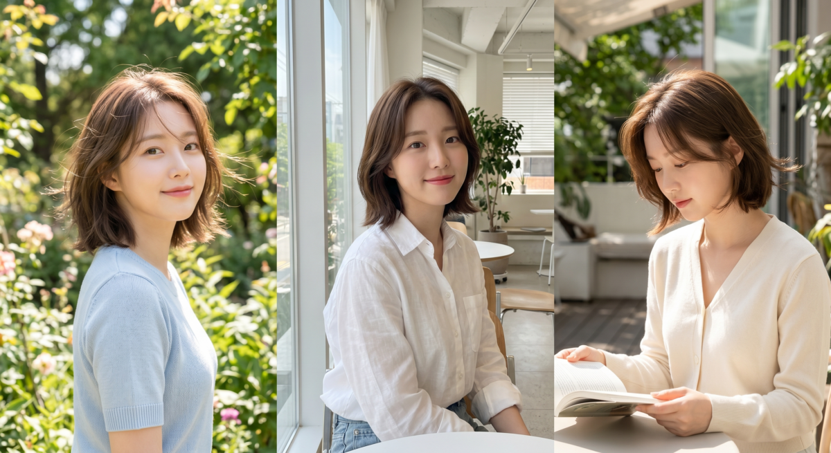 小貓短髮是比一刀切更柔和的短中髮款式，透過輕微層次和自然蓬鬆感，讓整體看起來更輕盈、溫柔又不失造型感。