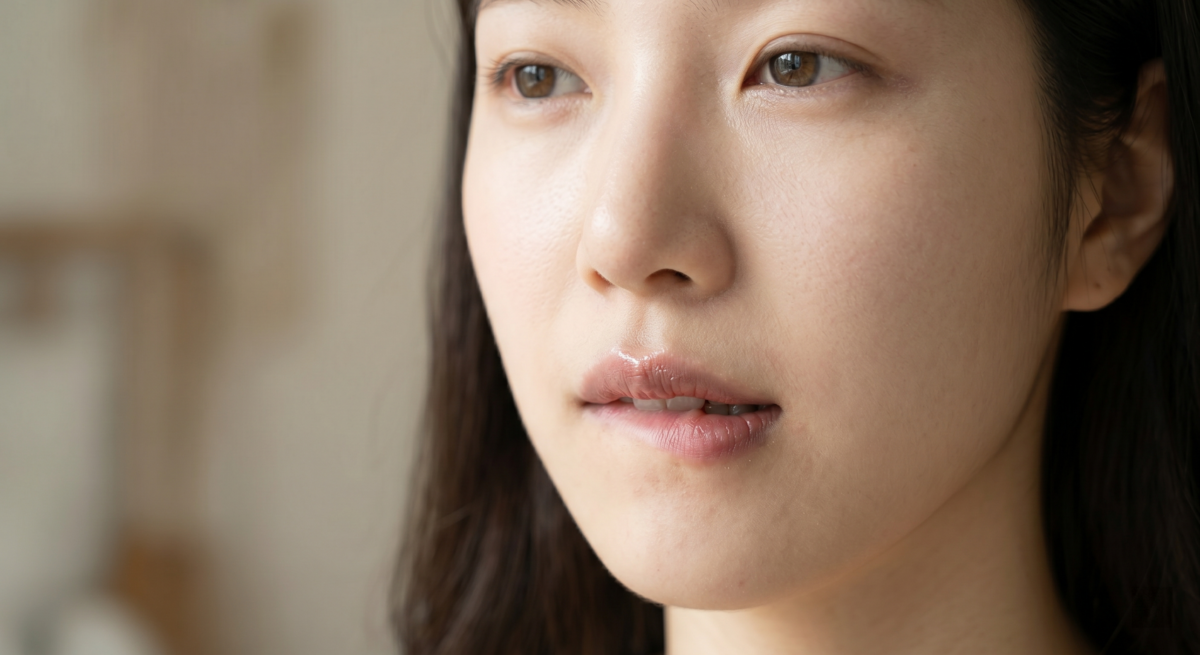 日常經常舔唇、咬唇撕皮、吸煙、少補水、作息不足或忽略唇部防曬，都可能反覆刺激嘴唇，令唇色更容易變深暗沉。