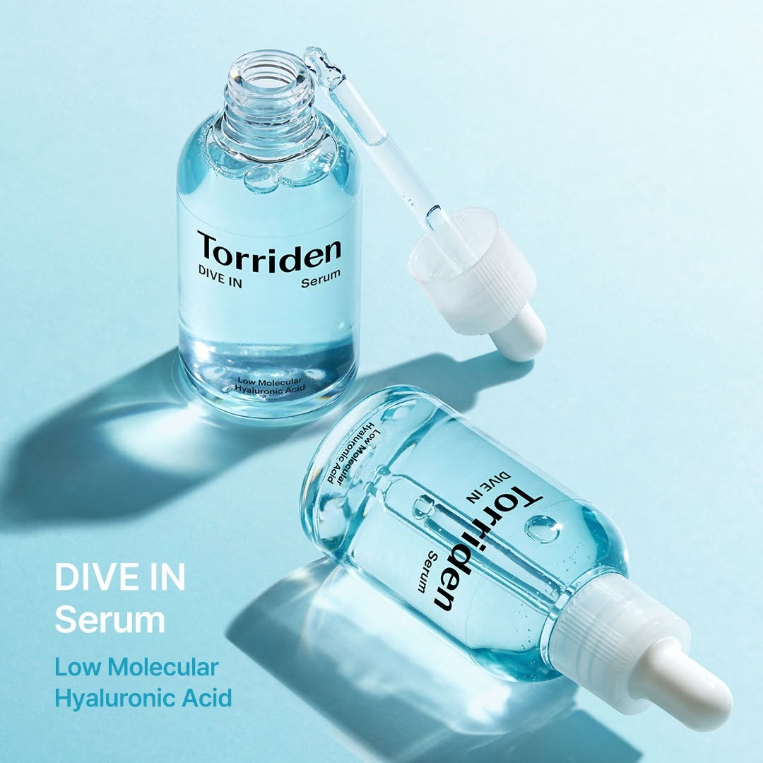 Torriden DIVE-IN Low Molecule Hyaluronic Acid Serum（低分子透明質酸保濕安瓶精華）。
