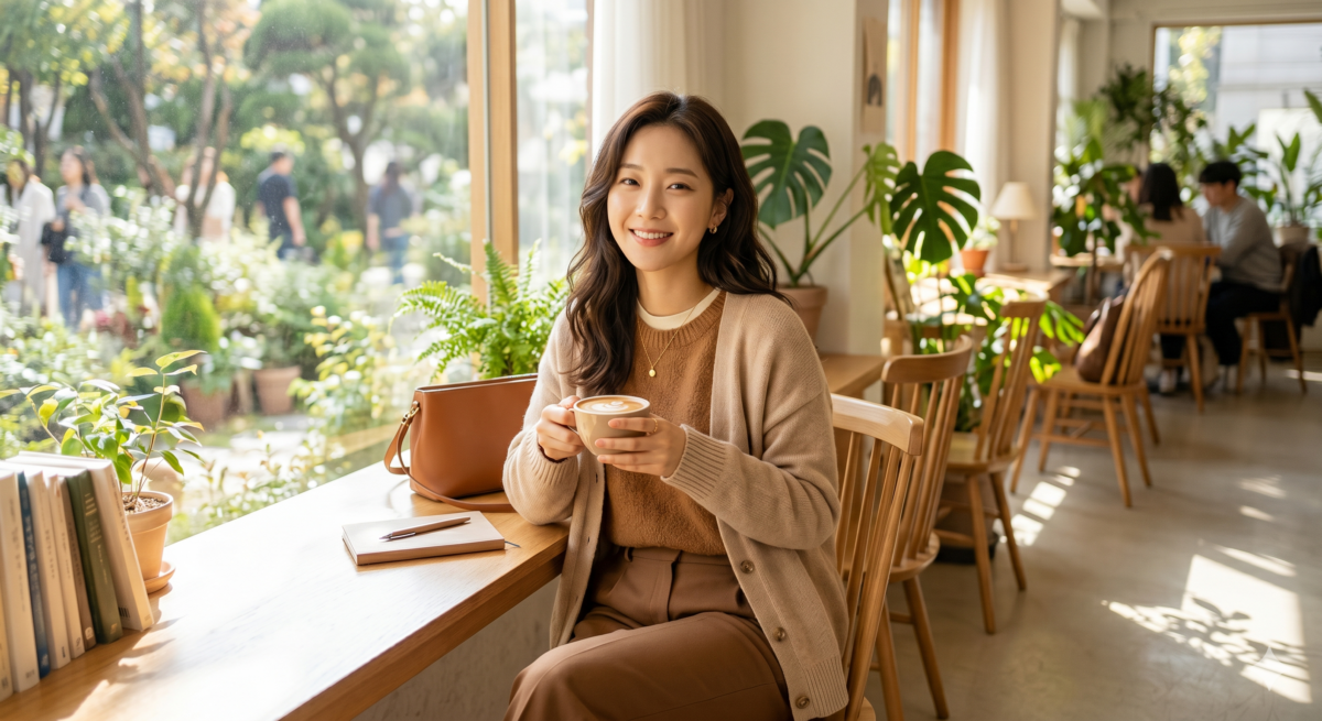 黃皮適合焦糖棕、奶茶色、暖棕色等柔和大地色，能穿出自然質感，但要避開太黃、太橘或灰濁的棕色，以免顯暗沉。