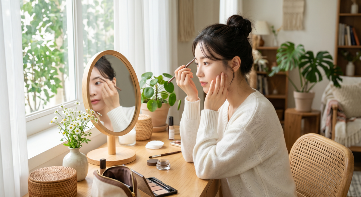 眉筆削成砍刀形能讓筆尖更穩定俐落，方便畫出細緻眉尾、填補眉毛空隙，也可減少筆芯折斷。