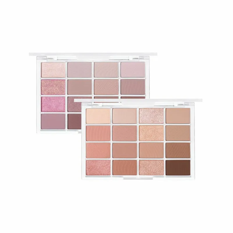 WAKEMAKE Soft Blurring Eye Palette 柔霧經典 16 色眼影盤。