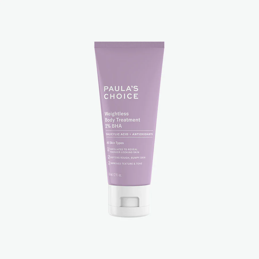 Paula’s Choice Weightless Body Treatment 2% BHA：適合背痘、粉刺與粗糙顆粒。