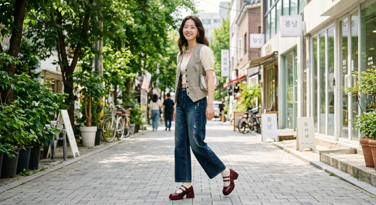 近年瑪莉珍鞋因甜美復古又實穿而大受歡迎，無論配裙裝、牛仔褲、學院風或簡約造型都很好搭。