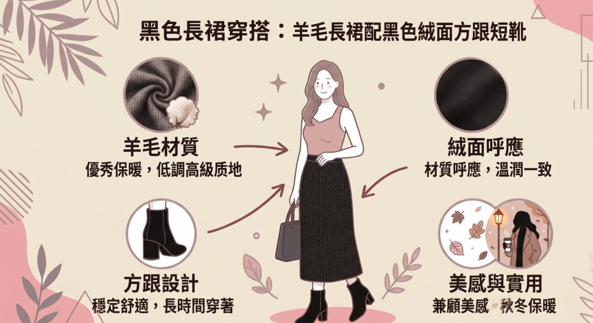 羊毛材質不僅具有優秀的保暖性，還帶有低調的高級質地。