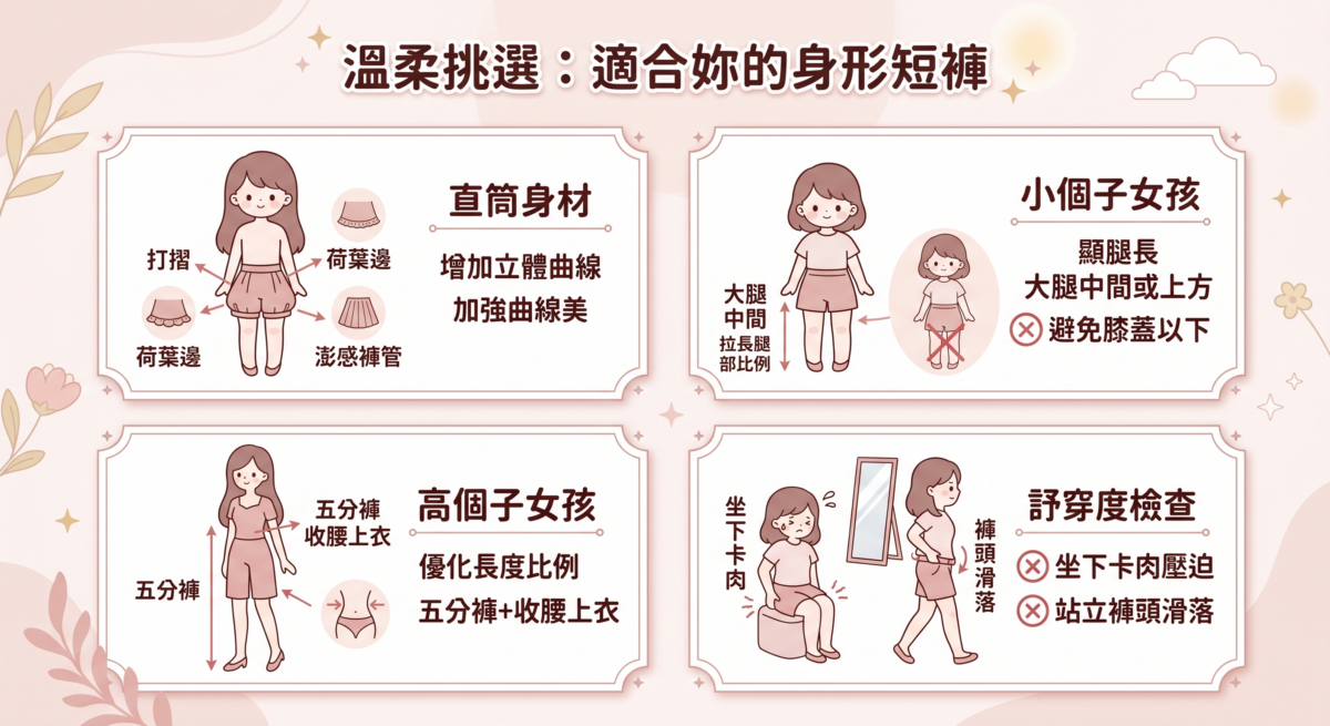 身形不同，適合的修飾邏輯自然有別。