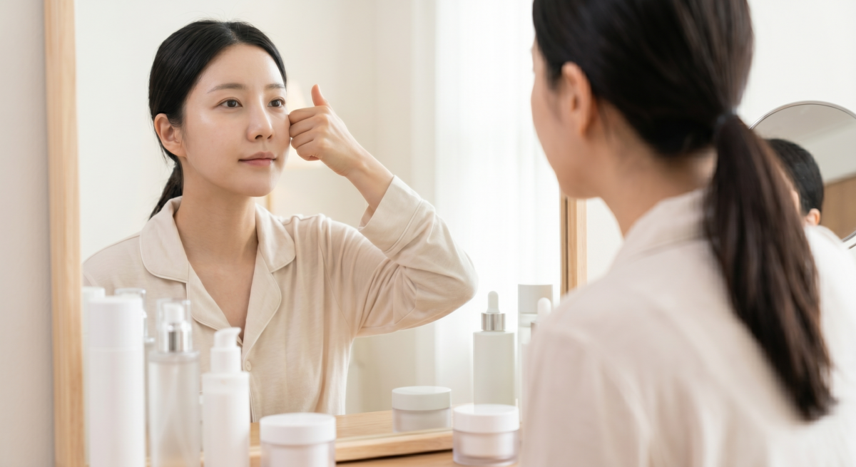 提拉按摩可在洗臉後配合乳霜或按摩膏進行，由鼻翼兩側沿蘋果肌下緣輕推至太陽穴，但力度要輕，避免過度拉扯皮膚；若皮膚敏感、泛紅或暗瘡發炎，則應暫停按摩。