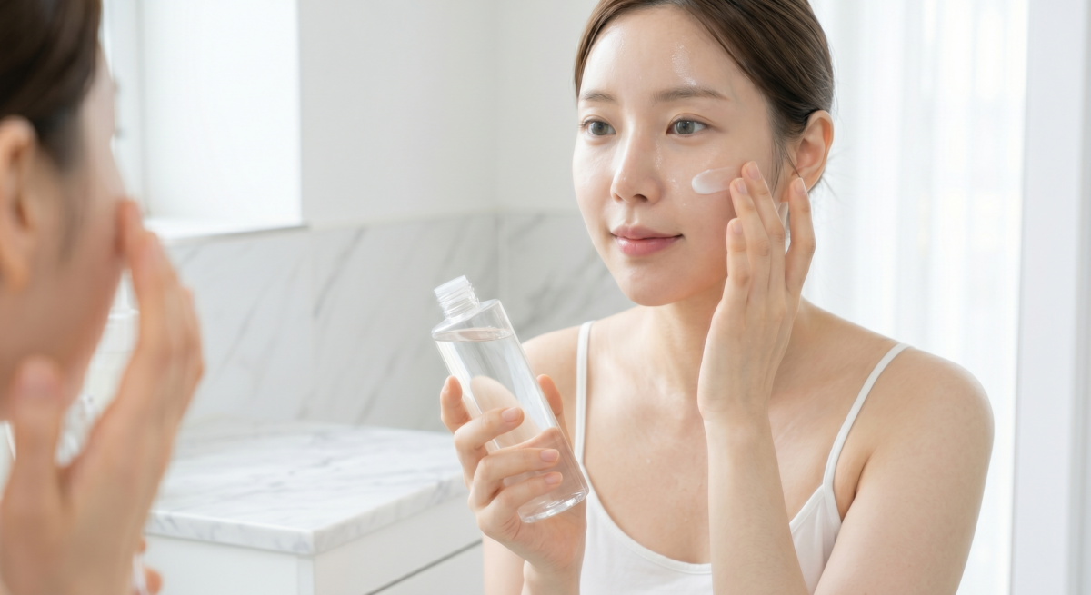 化妝水主要負責補水，不能取代乳液或面霜，使用後仍要接上鎖水產品才能讓保濕更持久。