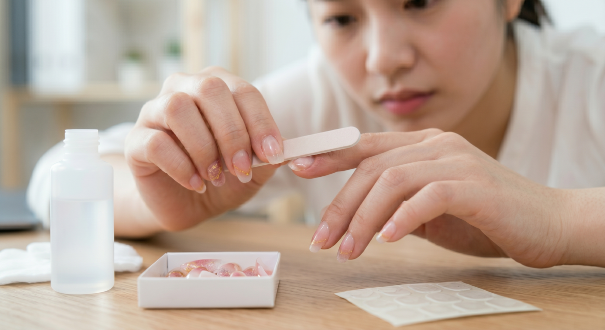 穿戴甲不宜長時間連續佩戴,若出現鬆動、翹邊、變色或不適,應及時卸除並讓真甲休息。