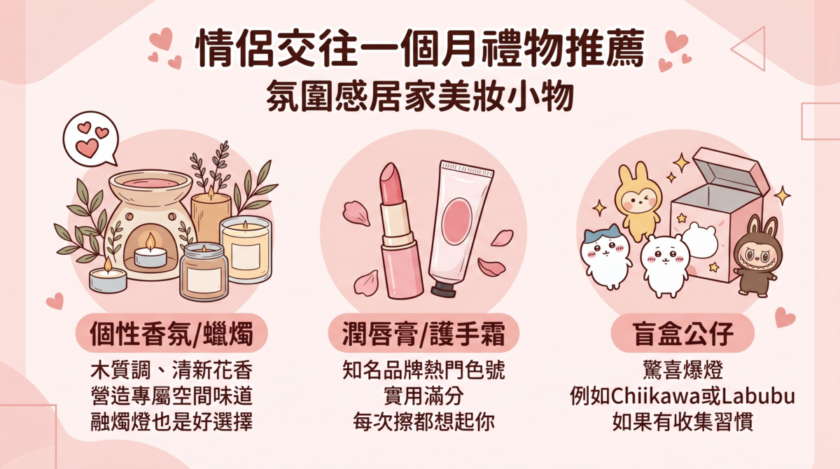 如果你的另一半注重生活質感，送香氛或美妝絕對不踩雷。