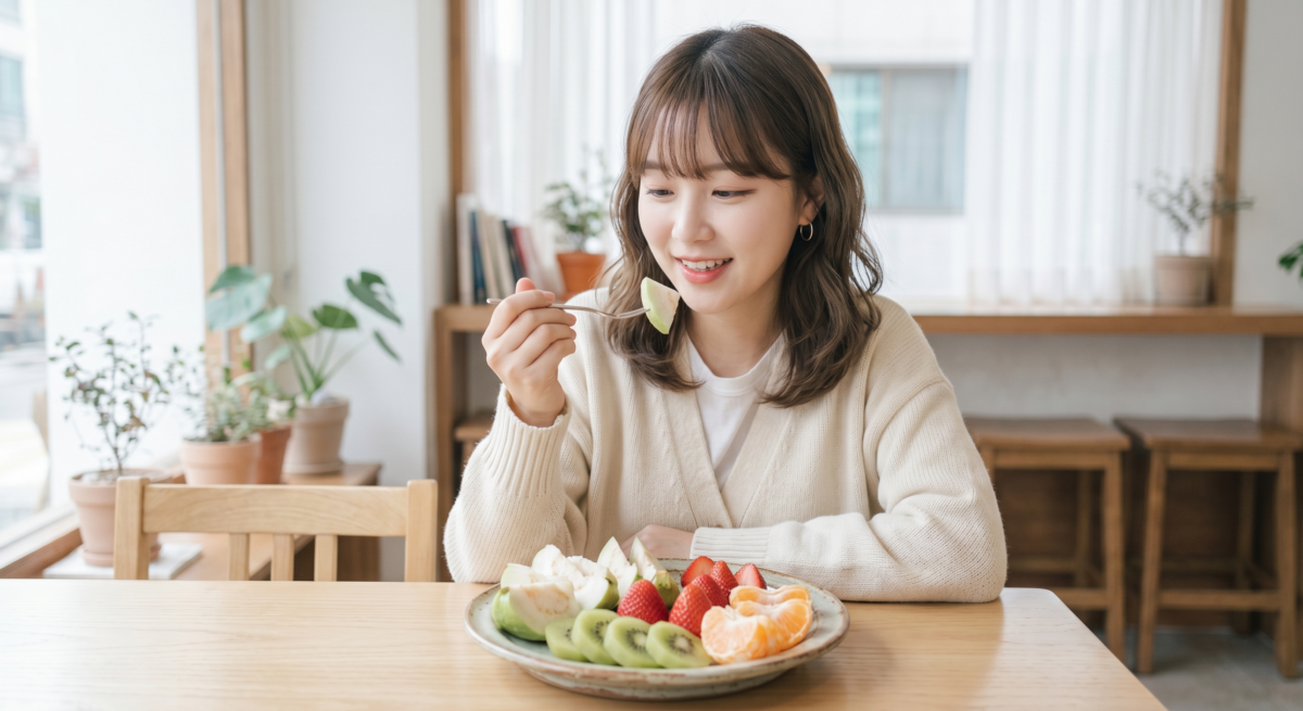 補充足夠的 C 能讓肌膚彈潤不乾扁，還能對抗紫外線傷害。