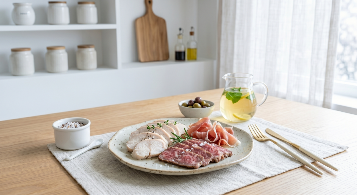 雞胸肉、火雞肉、瘦牛肉等高蛋白低脂肪的肉類，是健身界與減脂界的標準配置。