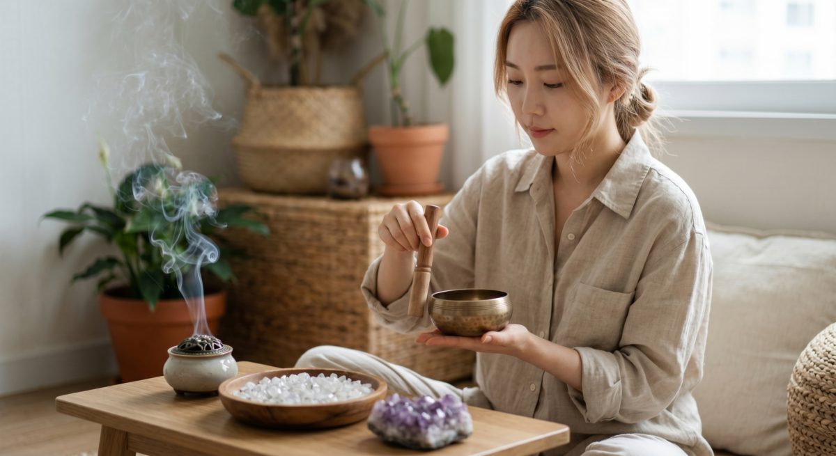 水晶消磁石以外，還可用月光、薰香、聲音、流水、日光或海鹽等方法淨化水晶，但新手宜先選白水晶碎石、月光或聲音等較溫和、不易傷水晶的方式。