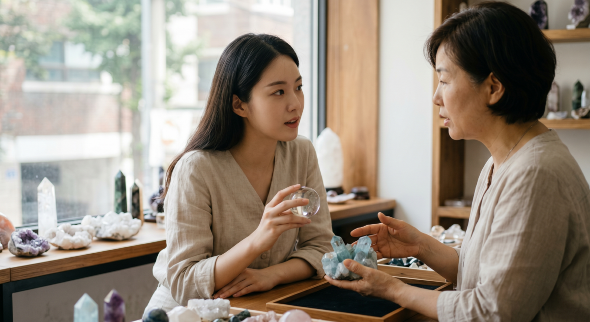 買水晶前應先問清楚是否天然或經人工處理、有沒有實拍與證書、保養方式和退換安排,避免只看濾鏡相或誇張功效就下單。