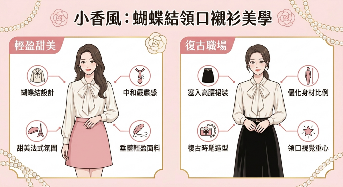 想要讓襯衫看起來不再那麼死板，蝴蝶結絕對是最好的幫手。