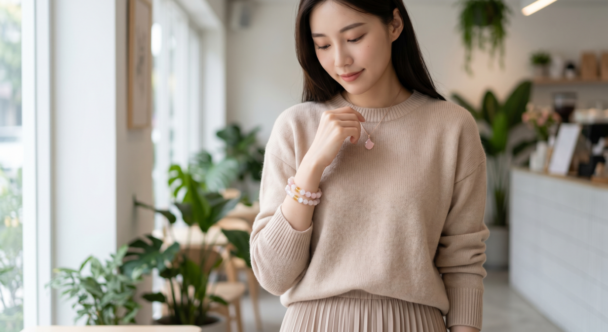 水晶石近年成為兼具飾物、心情陪伴和生活儀式感的日常小物。