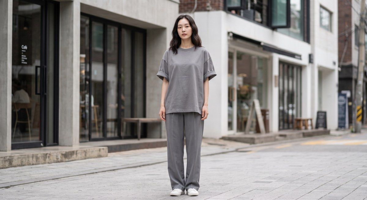 Oversize T-shirt 穿搭要避免顯矮顯臃腫，重點是避開全身過鬆、衣長卡臀胯、布料軟塌和配搭太隨便。