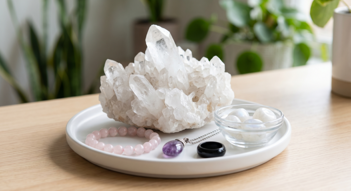 水晶石可作日常提醒和飾物，但新手不應過度依賴、一次戴太多或盲目追求高價，挑選時更要重視材質、清潔方法、尺寸和舒適度。