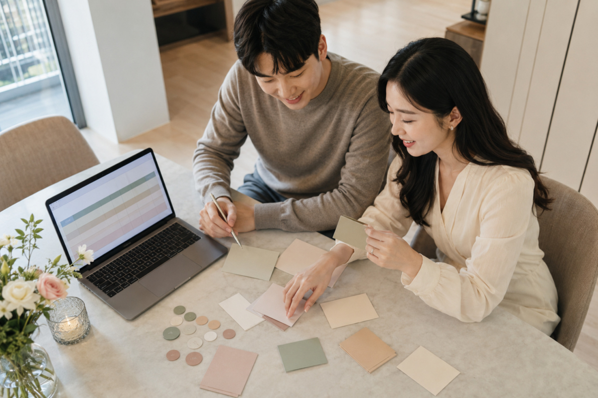 婚禮座位表分為公開展示版及內部工作版，前者供賓客查找桌號，後者記錄出席、餐飲及特別安排等資料。