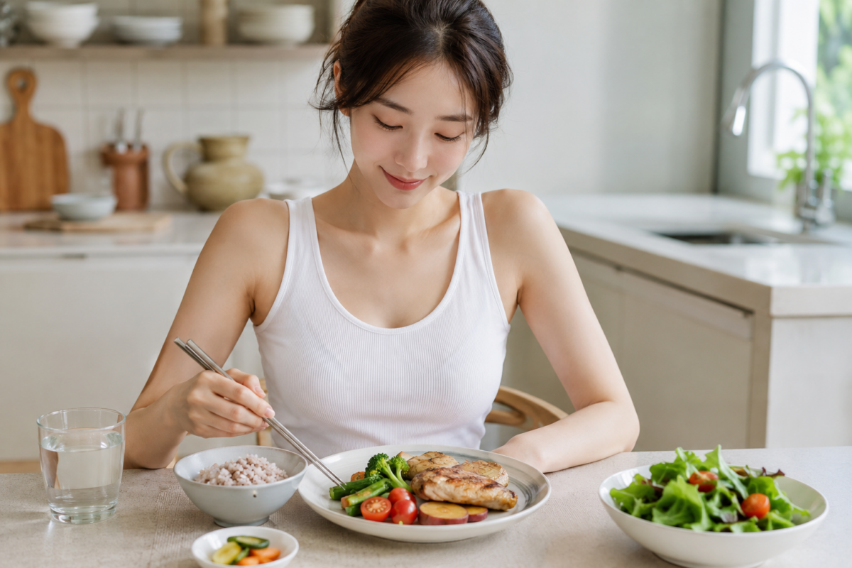 減大腿脂肪飲食應先改善蛋白質、澱粉分量、甜飲、高鹽食物、蔬菜攝取和極端節食習慣。