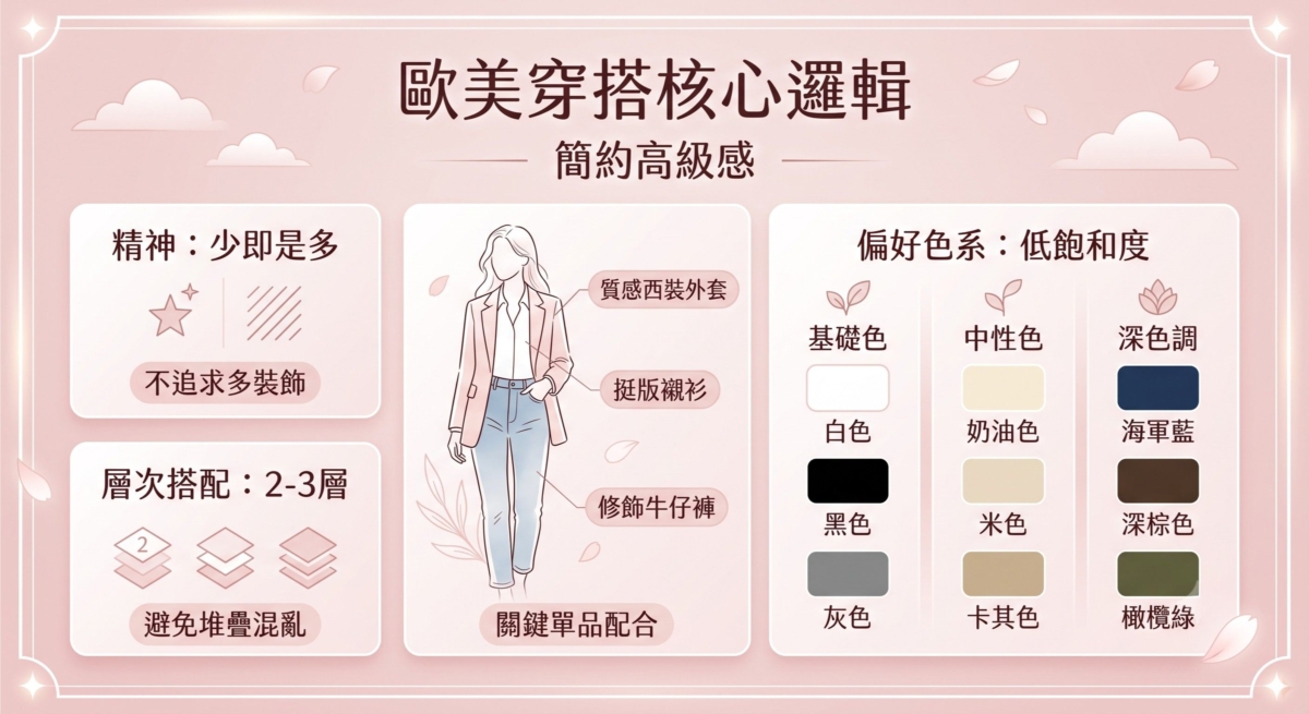 這些低飽和色系不僅容易搭配，也能提升整體質感。