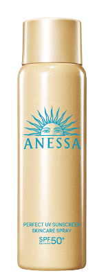 安耐曬金鑽高效防曬噴霧擁有 SPF50+、PA++++ 高規格防曬係數，遇到汗水、水分或濕氣時，可幫助形成更均勻的 UV 防護膜，適合夏季戶外活動、旅行及日常補擦使用。