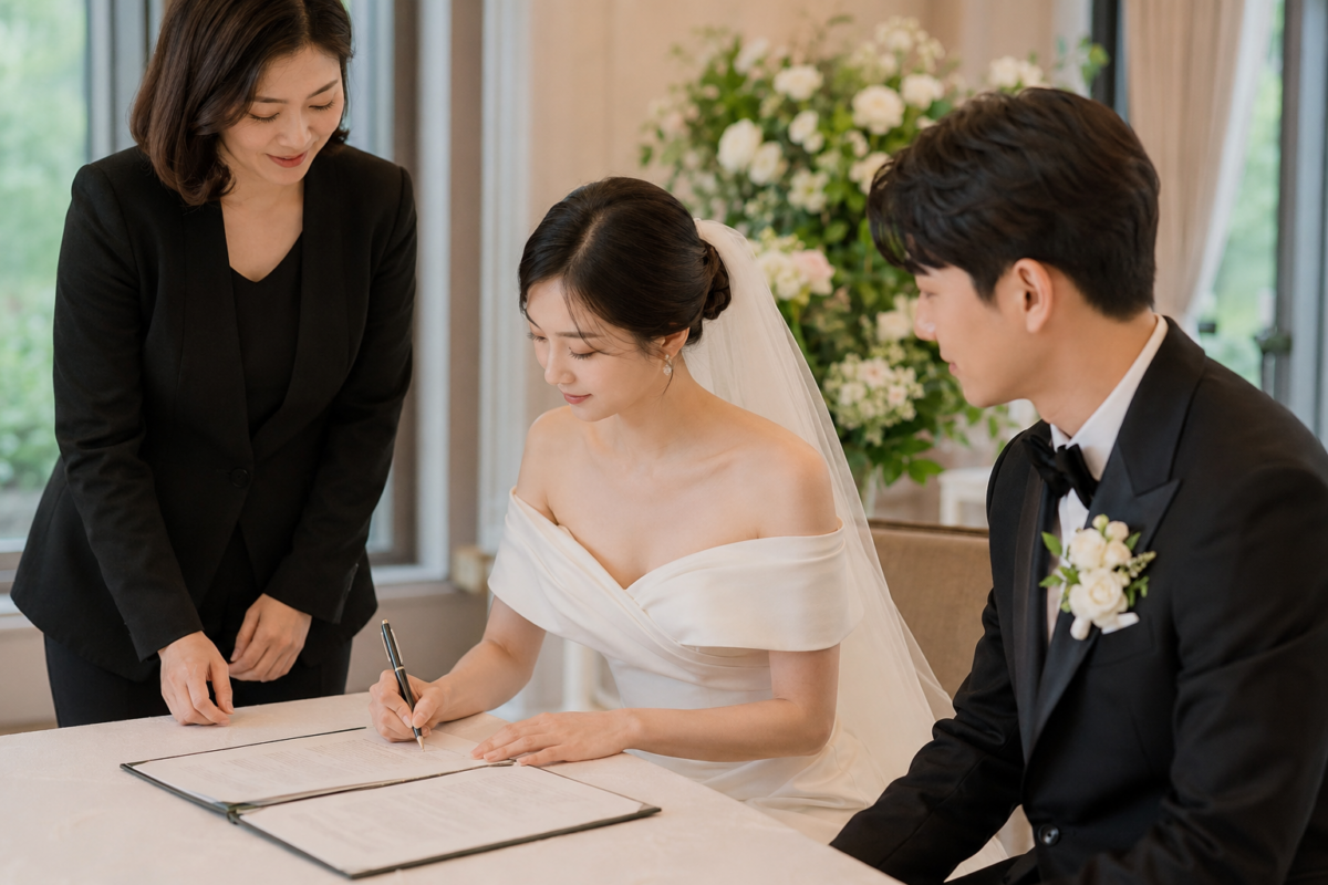 輕婚禮籌備可由婚禮前12個月開始安排場地、預算和主要服務,並按香港法定時限遞交擬結婚通知書及確認證婚流程。