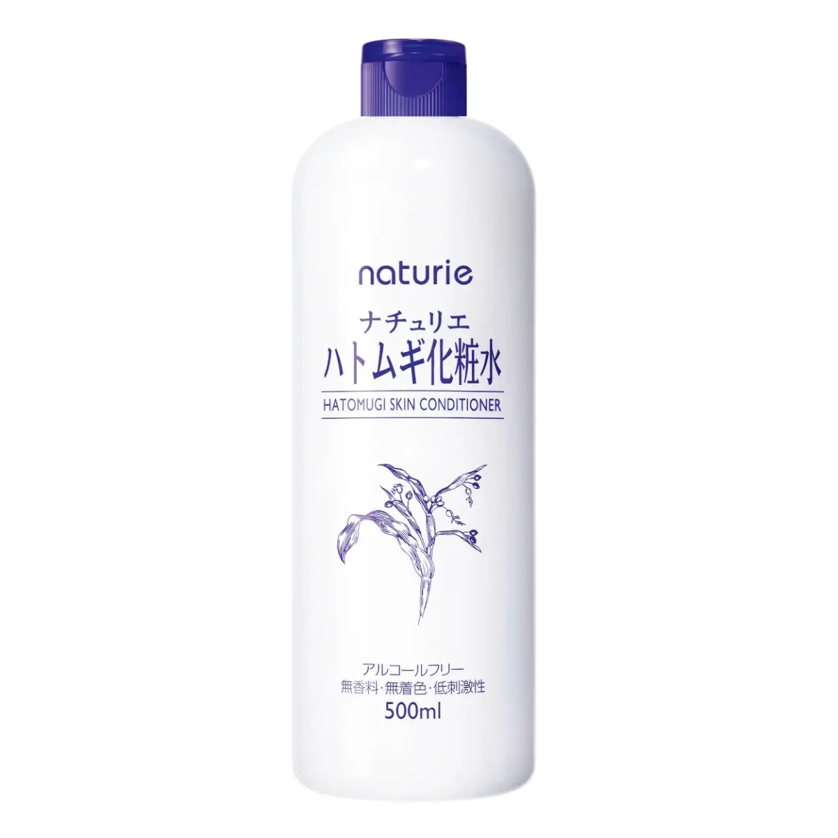 naturie 薏仁清潤化妝水主打大容量、清爽補水和不黏膩質地，適合日常輕拍、妝前保濕及短時間濕敷。
