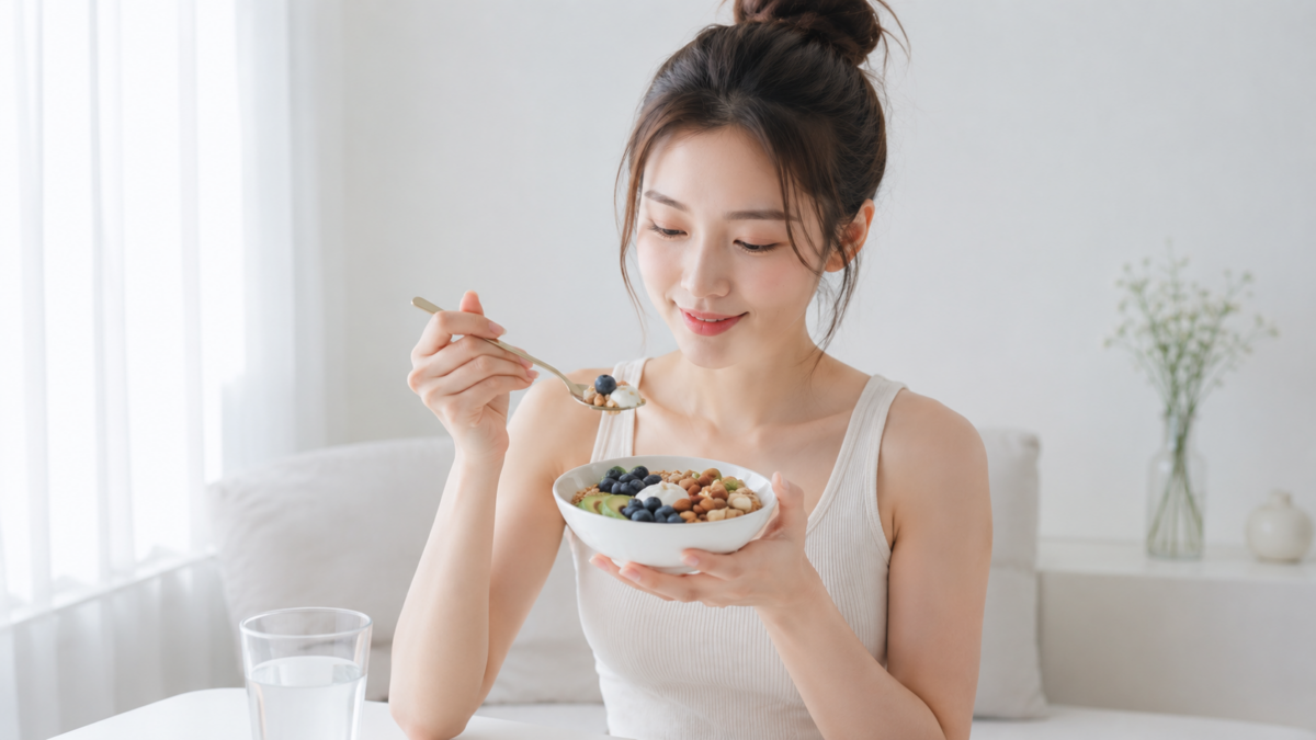 選擇高纖、高蛋白及含有優質脂肪的食材，不僅能增加飽足感，也有助穩定血糖與改善身體代謝