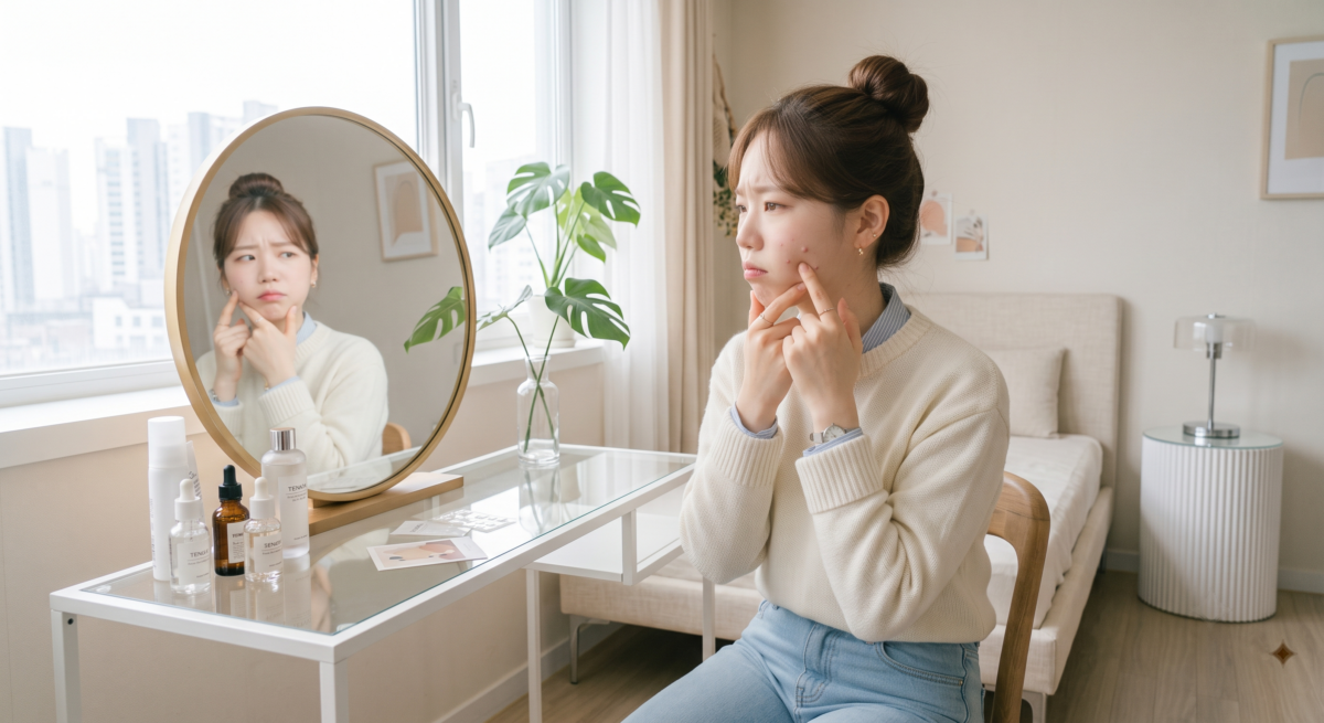 痘痘的生長過程大致可以分為發炎期、冒頭期以及修復期。了解自己目前的痘痘狀態，才能挑選最適合的痘痘貼。