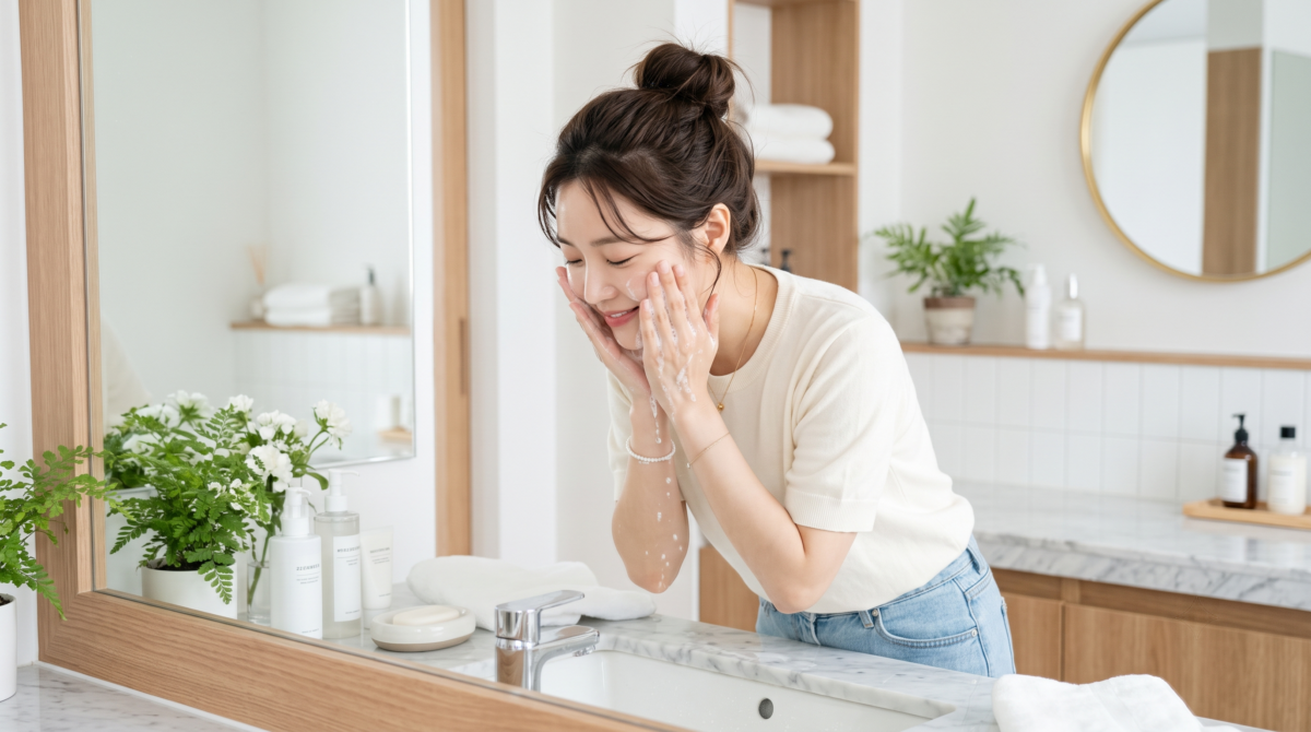 想改善額頭長痘痘，第一步不是使用越強效的清潔產品，而是建立正確的清潔習慣。