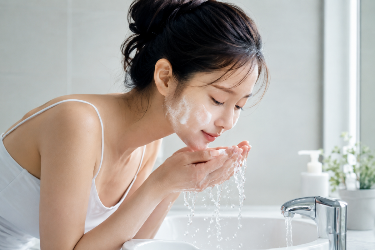溫和卸妝及清潔,避免反覆清洗或摩擦;皮膚痕癢、脫皮或泛紅時,應暫停磨砂、酸類及刺激性產品。